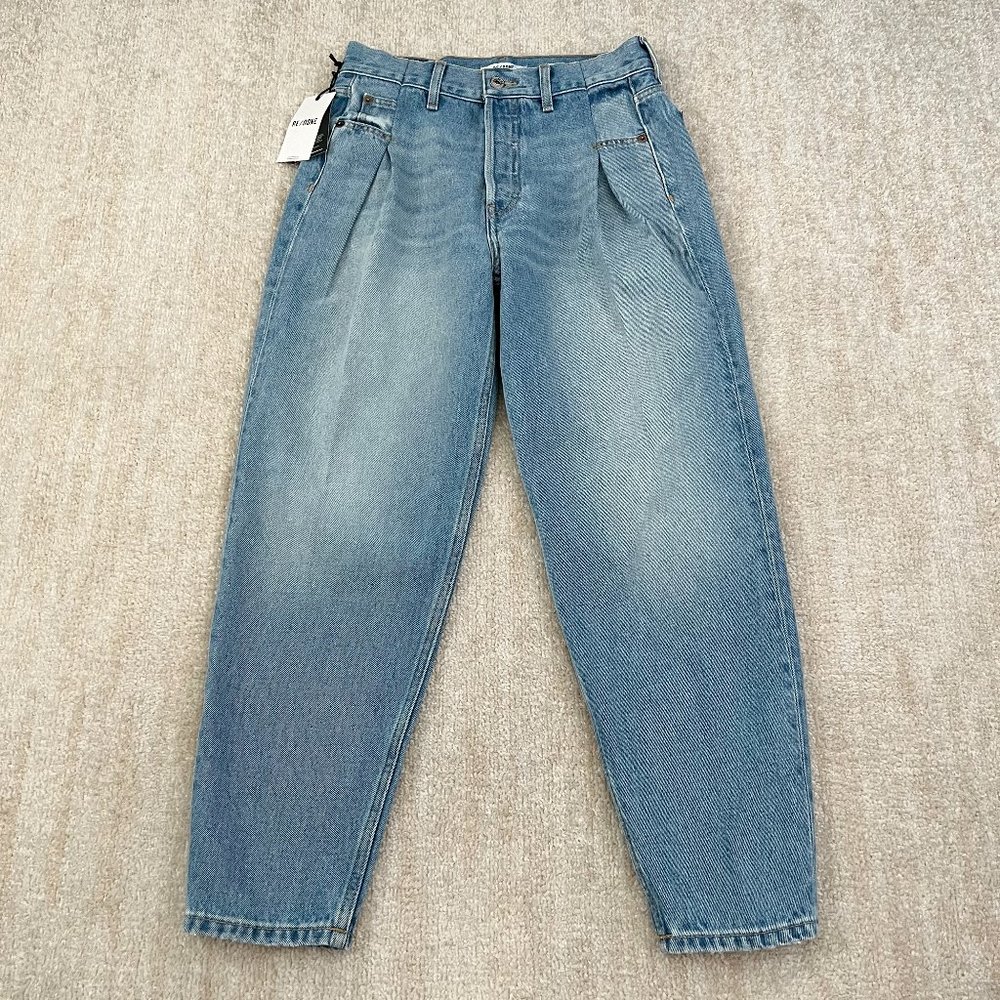 NWT Re/Done 40s Zoot High Rise Mom Jeans 27 Blue